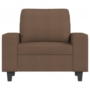 Fauteuil Marron 60 cm Tissu