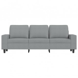 Canapé à 3 places Gris clair 180 cm Tissu
