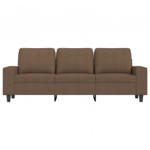 Canapé à 3 places Marron 180 cm Tissu