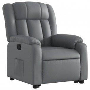 Fauteuil inclinable Gris Similicuir