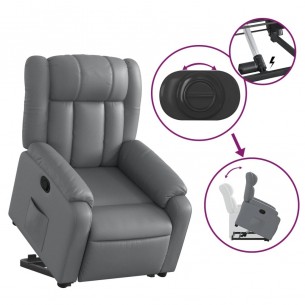 Fauteuil inclinable Gris Similicuir
