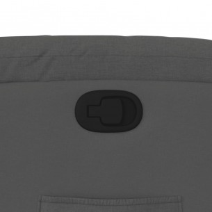 Fauteuil inclinable Gris foncé Tissu