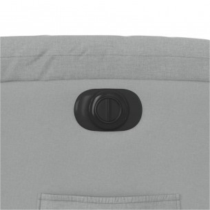 Fauteuil inclinable électrique Gris clair Tissu