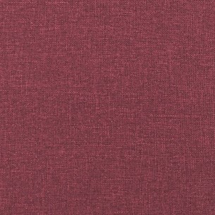 Canapé à 3 places Rouge bordeaux 180 cm Tissu