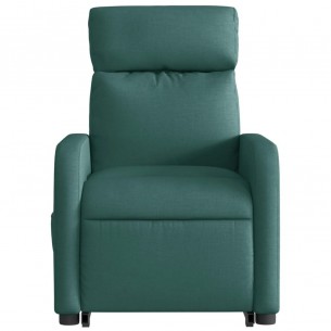 Fauteuil inclinable électrique vert foncé tissu