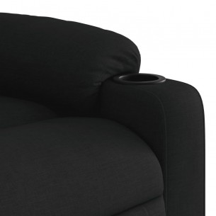 Fauteuil inclinable Noir Tissu