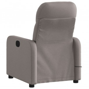 Fauteuil de massage inclinable Taupe Tissu