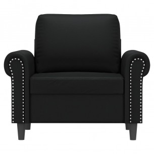 Fauteuil Noir 60 cm Similicuir