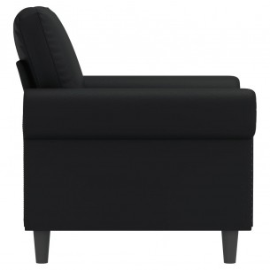 Fauteuil Noir 60 cm Similicuir