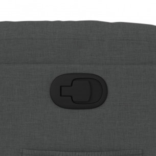Fauteuil inclinable Gris foncé Tissu