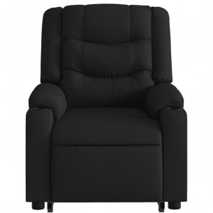 Fauteuil inclinable électrique noir tissu