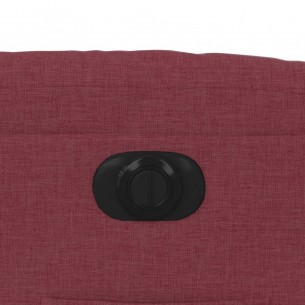 Fauteuil inclinable électrique Rouge bordeaux Tissu