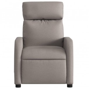 Fauteuil de massage inclinable Taupe Tissu