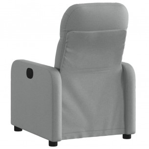 Fauteuil inclinable Gris clair Tissu