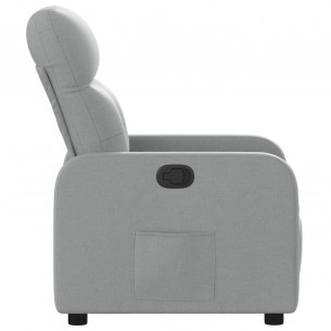Fauteuil inclinable Gris clair Tissu