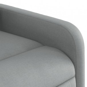 Fauteuil inclinable Gris clair Tissu