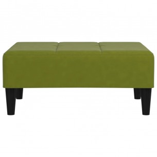Repose-pied Vert clair 78x56x32 cm Velours