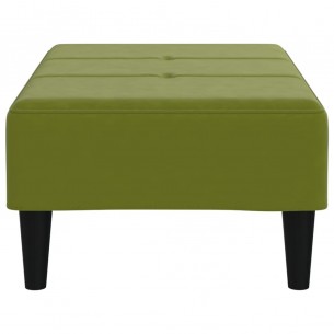 Repose-pied Vert clair 78x56x32 cm Velours