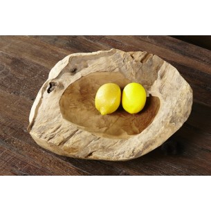 Corbeille de fruit naturel 30 cm en bois massif