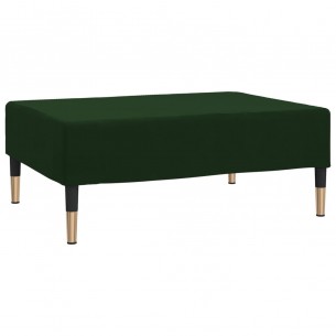 Repose-pied Vert foncé 78x56x32 cm Velours