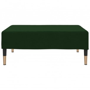 Repose-pied Vert foncé 78x56x32 cm Velours