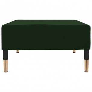 Repose-pied Vert foncé 78x56x32 cm Velours