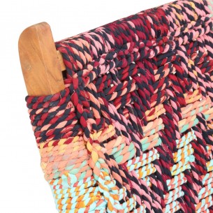 Chaise pliable Chindi Multicolore Tissu