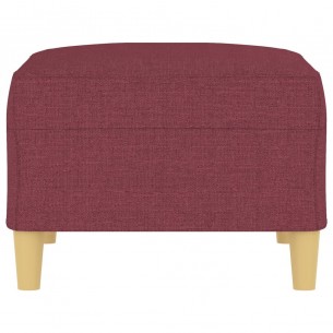 Repose-pied Rouge bordeaux 70x55x41 cm Tissu
