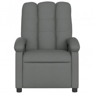 Fauteuil inclinable Gris foncé Tissu