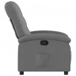 Fauteuil inclinable Gris foncé Tissu