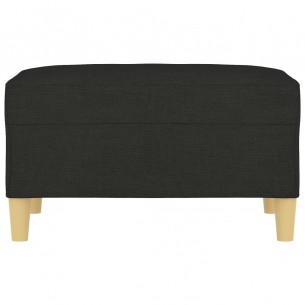 Repose-pied Noir 70x55x41 cm Tissu