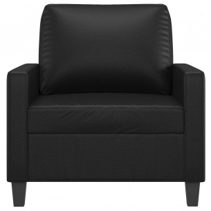 Fauteuil Noir 60 cm Similicuir