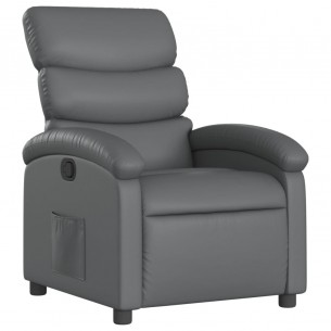 Fauteuil inclinable Gris Similicuir