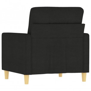 Fauteuil Noir 60 cm Tissu