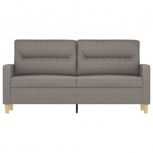 Canapé à 2 places Taupe 140 cm Tissu