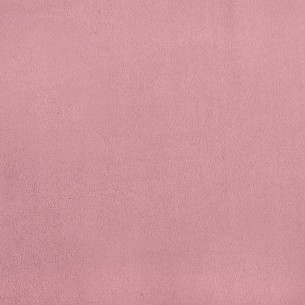Fauteuil cabriolet avec repose-pied rose velours