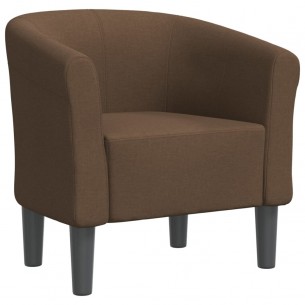 Fauteuil cabriolet marron tissu