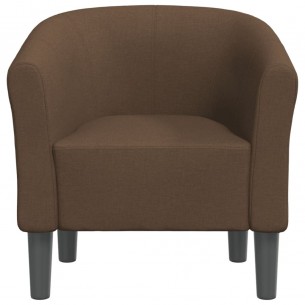 Fauteuil cabriolet marron tissu