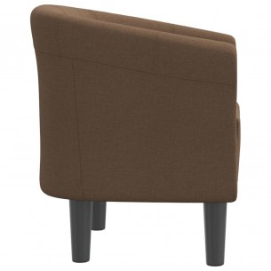 Fauteuil cabriolet marron tissu