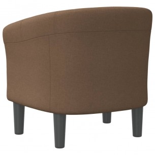 Fauteuil cabriolet marron tissu