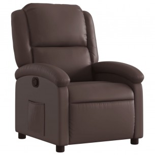 Fauteuil inclinable Marron Similicuir