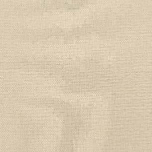Canapé à 3 places Crème 180 cm Tissu
