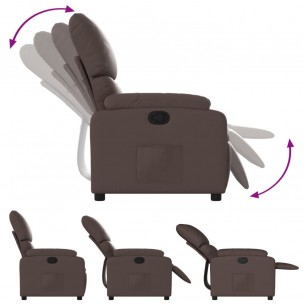 Fauteuil inclinable Marron Similicuir