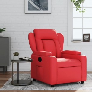 Fauteuil inclinable Rouge Similicuir