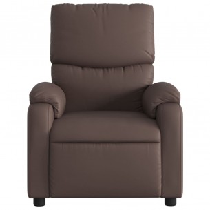 Fauteuil de massage inclinable Marron Similicuir
