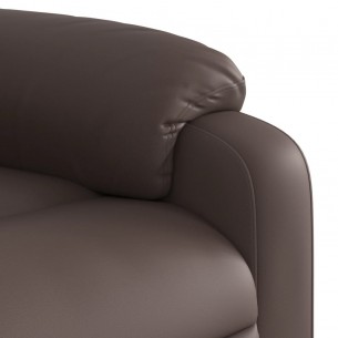 Fauteuil de massage inclinable Marron Similicuir