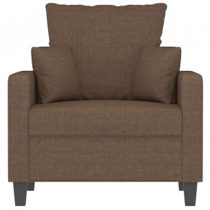 Fauteuil Marron 60 cm Tissu