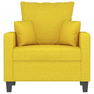 Fauteuil Jaune clair 60 cm Tissu