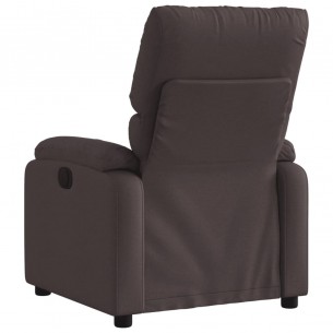 Fauteuil inclinable Marron foncé Tissu