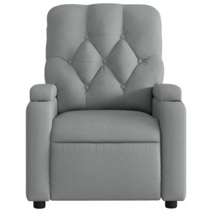 Fauteuil inclinable Gris clair Tissu